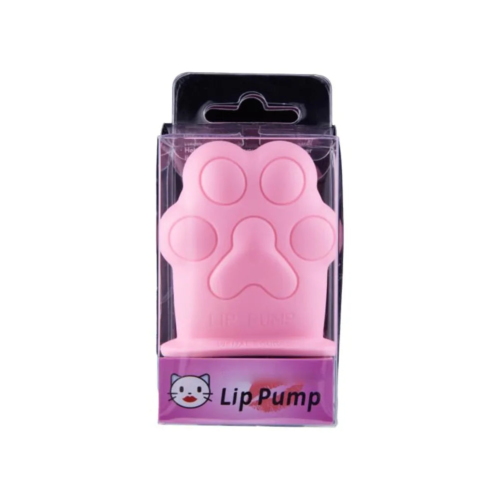 Lip Plumper Device Cute Pink Cat Paw Soft Lip Plumping Quickly Natural Pout Mouth Plumping Tool Beauty Pump Sexy Lip Bigger
