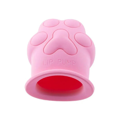 Lip Plumper Device Cute Pink Cat Paw Soft Lip Plumping Quickly Natural Pout Mouth Plumping Tool Beauty Pump Sexy Lip Bigger
