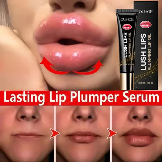 Aceite voluminizador de labios que da volumen al instante